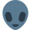 Alien emoji on Mozilla